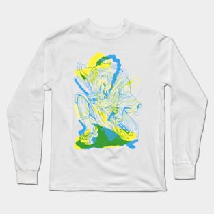 Wolf Samurai Long Sleeve T-Shirt